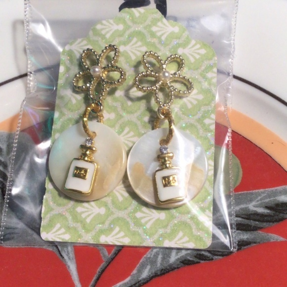 New Perfume charm earrings